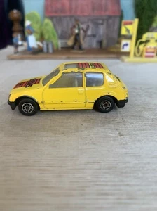 MC Toy Peugeot 205 GTI in Yellow - 1:64 Scale Used Condition - Picture 1 of 9