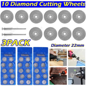 30 x Diamond Cutting Wheel For Dremel Rotary Tool Die Grinder Metal Cut Off Disc - Picture 1 of 13