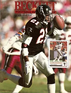 1992-11 Beckett Football- Deion Sanders, Atlanta Falcons Cover - Picture 1 of 4