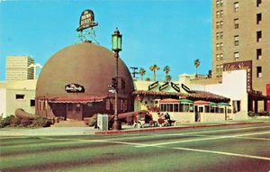 Postcard CA Los Angeles California-Brown Derby Restaurant-People-Vintage 1950sC5 - Imagen 1 de 2