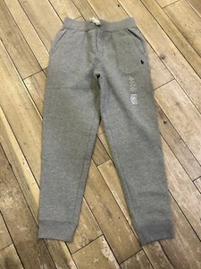 Size M / 10-12 - Polo Ralph Lauren Pants Grey Fleece Jogger Sweatpants - Kids - Picture 1 of 6