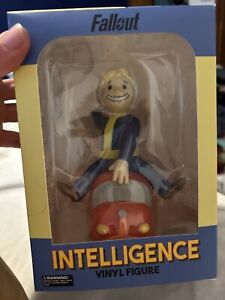 Fallout Intelligence on red car vinyl figure built by Culturefly Bobblehead