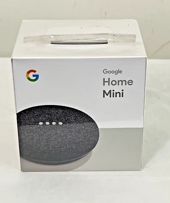 Google Home Mini Smart Assistant GA00216-US Charcoal – New Sealed Box - Image 1 of 4