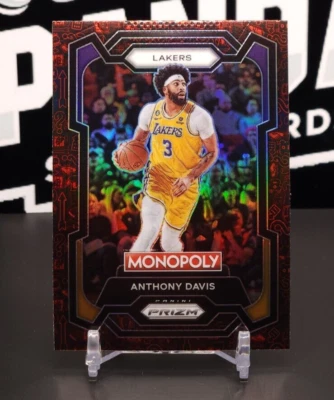 ANTHONY DAVIS SP  2023-24 Panini Monopoly Prizm Red Icons Insert Lakers #41 MAVS - Image 1 of 2