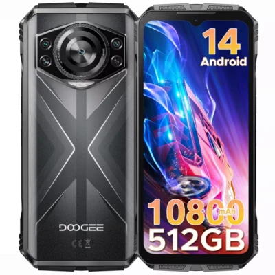 DOOGEE S118 6.58" Android 14 Rugged Smartphone 20GB+512GB 10800mAh Smartphone - Image 1 of 4