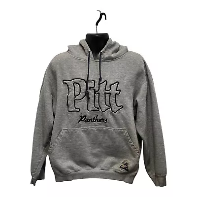 Foot Locker Pitt Panthers Hoodie Pull Over Heavy Sweatshirt 90s Y2K Vintage 2XL - Image 1 of 4