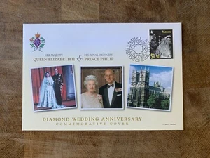 NAURU 2007 FDC QUEEN ELIZABETH 2 DIAMOND WEDDING ANNIV PRINCE PHILIP ROYALTY 01 - Picture 1 of 1