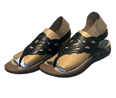 Sandalia Rockport Ridge Sling para mujer talla 6M negra ligera flexible nueva en caja Foto 1 de 4