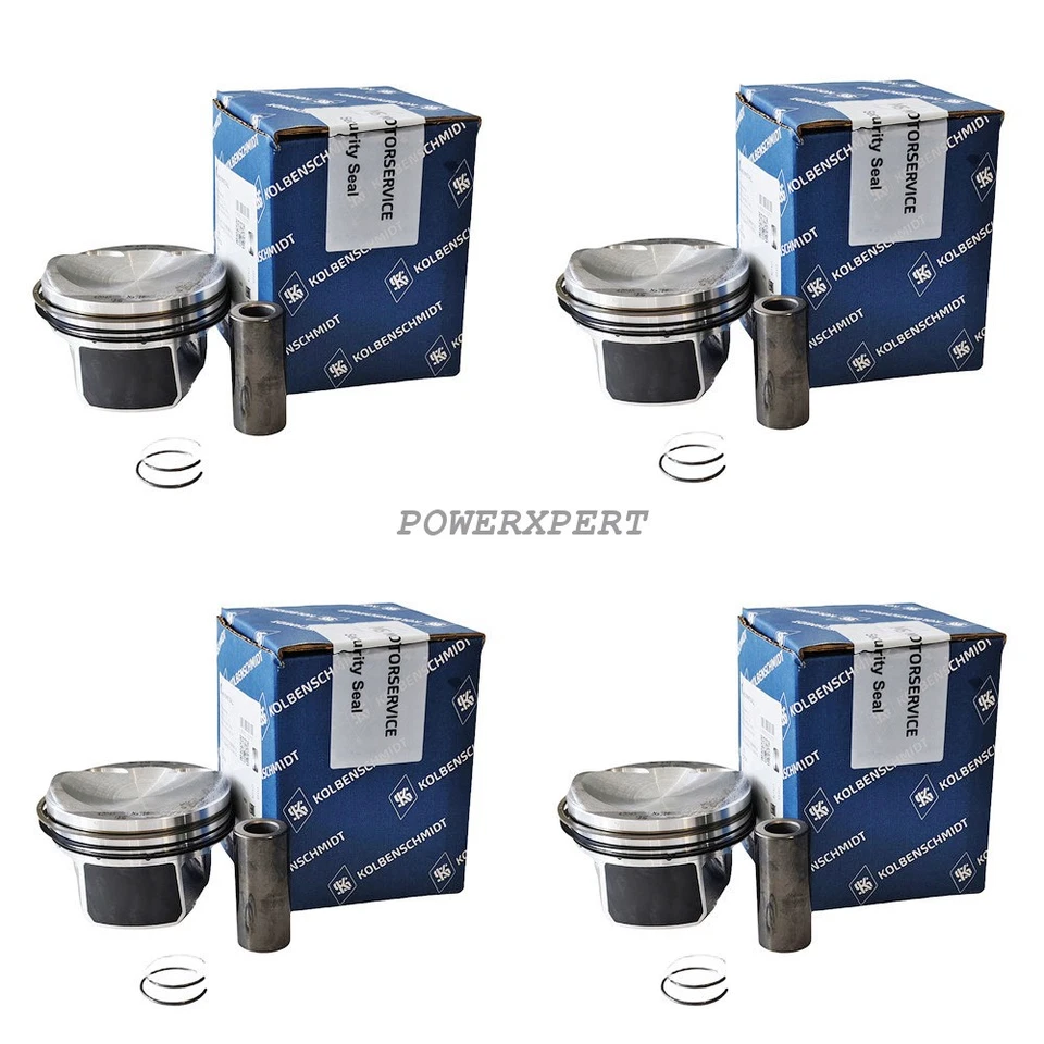 06J198151E 4pcs KS OEM Piston Set 23mm For 2010-2011 Audi A3 S3 A4 A5 S5 TT CDAA - Image 1 of 4