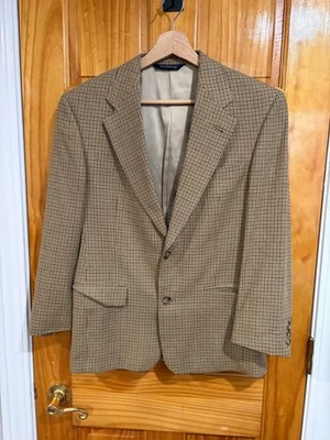 Винтажный шерстяной блейзер Burberrys Houndstooth куртка мужская классический чек - Изображение 1 из 4