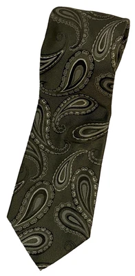 Corbata de seda Daniel Cremieux Repp para hombre hecha a mano cachemira hecha en EE. UU. tejida de lujo Foto 1 de 4