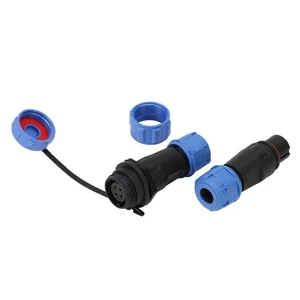 Waterproof SP13 Wire Connector Aviation Circular 4 Core Joint Terminal Male^ - Picture 1 of 12