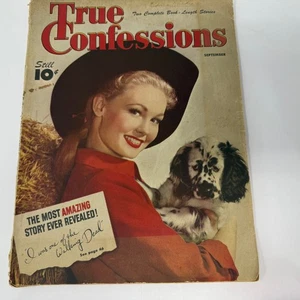 True Confessions Magazine September 1947 Vintage Collectible Pulp Fiction - Picture 1 of 4