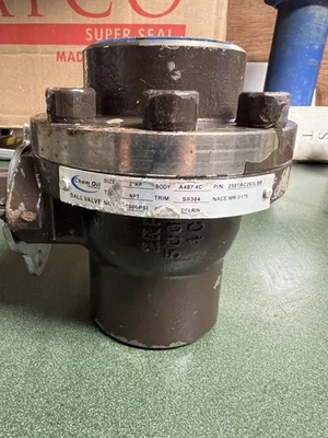 2" HIGH PRESSURE BALL VALVE 5000 PSI  BOLTED BODY SS-TRIM NACE 2 IN 5K BOLT BODY - Image 1 of 4