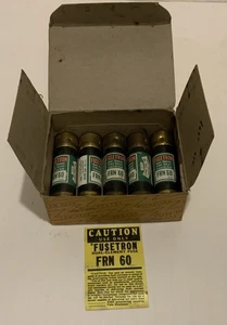 5 fusibles Fusetron FRN 60 - Imagen 1 de 3