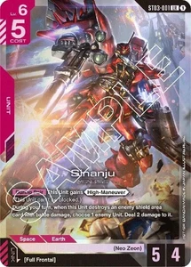 Sinanju Foil - ST03-001 NM - Gundam TCG Card Game - Bild 1 von 1