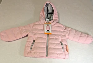 Neu mit Etikett Gerry Kinder gefütterte Luftpolsterjacke angenähte Kapuze Taschen mit Reißverschluss Größe 2T - Bild 1 von 9