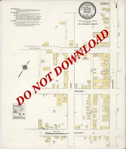 Valdez  Alaska JULY  1910 HIGHLY DETAILED STREET MAP 17" X 20" (two maps) - Picture 1 of 2