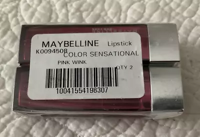 2 Pack Maybelline Color Sensational Lipstick, Pink Wink - 105 - 0.15 oz - Image 1 of 4