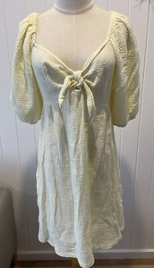 Lemon Cotton Sundress, Size 12 - Picture 1 of 5