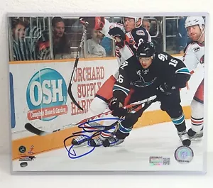 Devin Setoguchi Signed 8x10 Photo Official NHL San Jose Sharks COA Timeless Holo - Picture 1 of 5