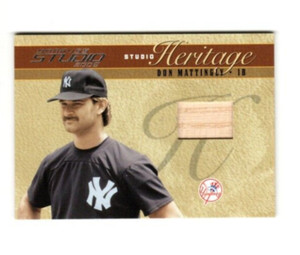 2005 Donruss Don Mattingly STUDIO Heritage Bat Relic #075/150
