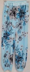 Womens Jogger Pants Size S M L Small Medium Large Multicolor Floral - Picture 1 of 24