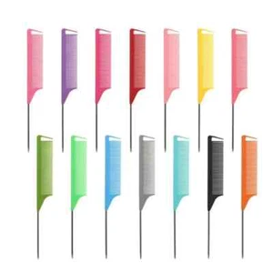Professional Tail Hair Comb Anti Static Steel Pin Salon Men Women 20-22cm - Picture 1 of 13