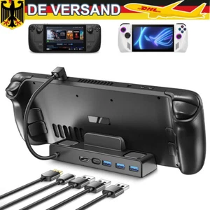 Dockingstation für Steam Deck 5in1 65W QC 3.0 USB A USB C Hub HDMI 4K@30HZ 100W - Afbeelding 1 van 12