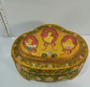 1991 Walt Disney Princess Music Jewelry Box Figurine Globes Missing Mirror - Picture 1 of 11