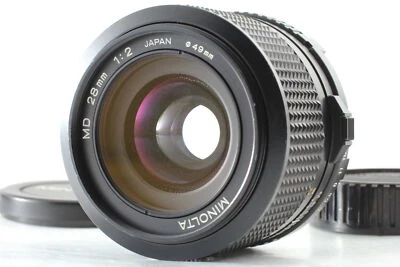 [Exc+4] Minolta MD 28mm f/2 MD MC Mount Wide Angle Lens From JAPAN - Image 1 of 4