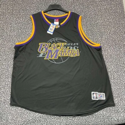 Camiseta deportiva de Los Angeles LA Lakers Bryant #24 para hombre 2X negra mamba majestuosa nueva Foto 1 de 4