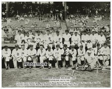 MLB 1935 American League All Star Team Picture 8 X 10 Photo Picture