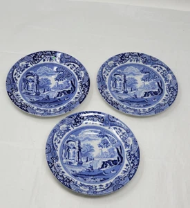 Spode Round Porcelain Saucer 6" Italian Design C.1816 England vintage set of 3 - Picture 1 of 8