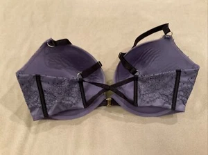 Victoria’s Secret Bra 38DD Push-up Very Sexy Purple Lace - Picture 1 of 3