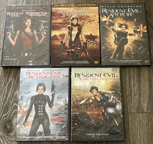 Resident Evil 5 DVD Lot: 6 Movie Collection Sony Pictures Milla Jovovich - Picture 1 of 4