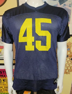 Michigan Wolverines Football Jersey Youth XL 18-20 Adidas #45 - Image 1 of 4
