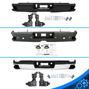Rear Bumper W/O Sensor Hole & W/Sensor Hole For 14 15-19 Chevy Silverado Sierra - Picture 1 of 40