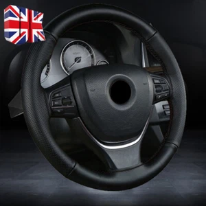 Car Steering Wheel Cover PU Leather Wheel Protector Universal Anti Slip Grip 15" - Picture 1 of 10