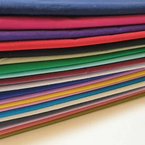 *END OF SEASON SALE* Plain 100% Cotton Fabric Quilting Material 50 Colors 44" - Picture 1 of 76