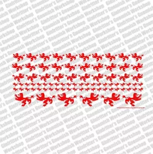 RED LION RAMPANT WATERSLIDE DECALS TRANSFERS COMPATIBLE W/ WARHAMMER OLD WORLD - Picture 1 of 2