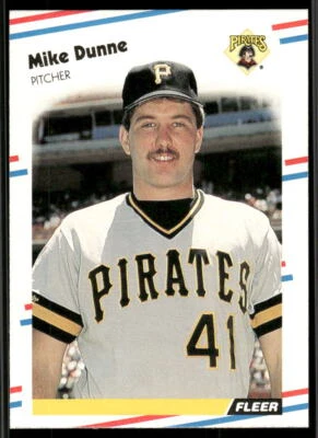 1988 Fleer #328 Mike Dunne - Image 1 of 2