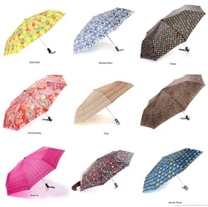 NEW Totes Auto Open Compact Folding Umbrellas Choose from 18 Designs - Picture 1 of 48