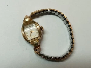 Vintage CLINTON 10K RGP BEZEL Armbanduhr läuft nicht - Bild 1 von 8