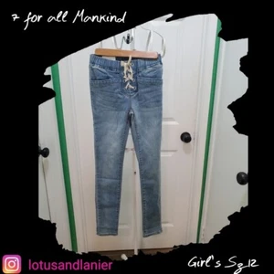 7 For all Mankind Girl's Jeans Sz 12 NWT - Picture 1 of 6