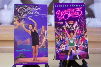 Sweatin' to the Oldies & Strechin To The Classics VHS Richard Simmons Workout Foto 1 de 3