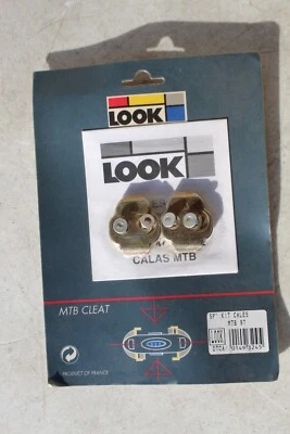 LOOK MTB 97 CLEATS SP KIT KALES  HARDWARE ONLY Vintage Retro NOS DTCA FRANCE - Image 1 of 4