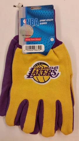 NBA Los Angeles Lakers Sport Utility Gloves, NEW (Lot of 2 pair) Cover