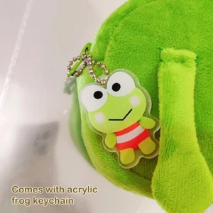 Frog Pencil Case Cosmetic Bag Plush Pen Pouch Storage Bag Stationery Storage Bag - Picture 1 of 11