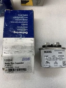 Condensador ovalado Mars 4 uf MFD 370 voltios 12004 - Imagen 1 de 4